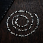 Pure Titanium Figaro Chain Necklace