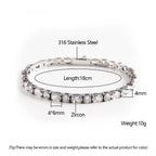 Two-Tone Alternating Cut Tennis Bracelet