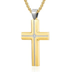Steel silver and gold plated