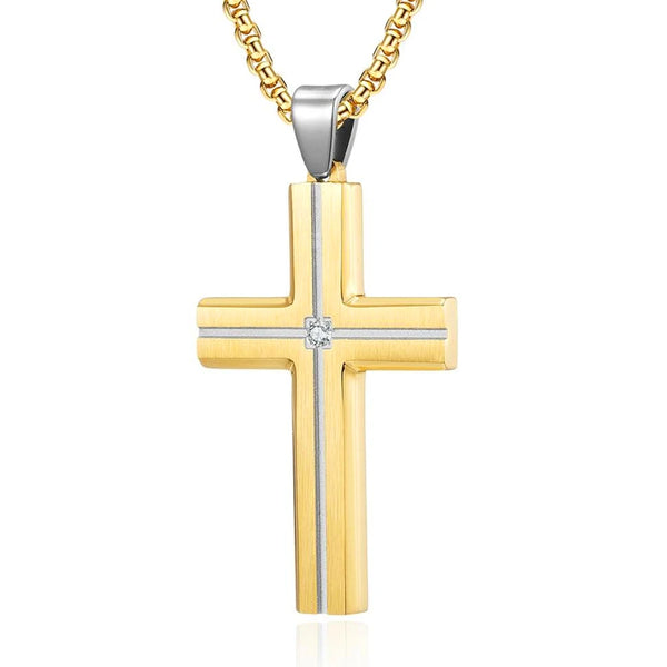 Steel silver and gold plated