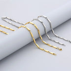 18K Gold Plated Spiral Link Chain Necklace