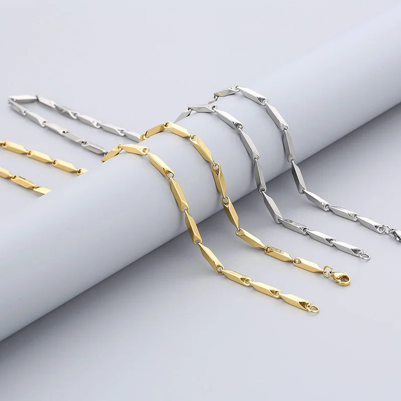 18K Gold Plated Spiral Link Chain Necklace