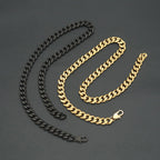11.5mm Gold Cuban Link Choker Necklace