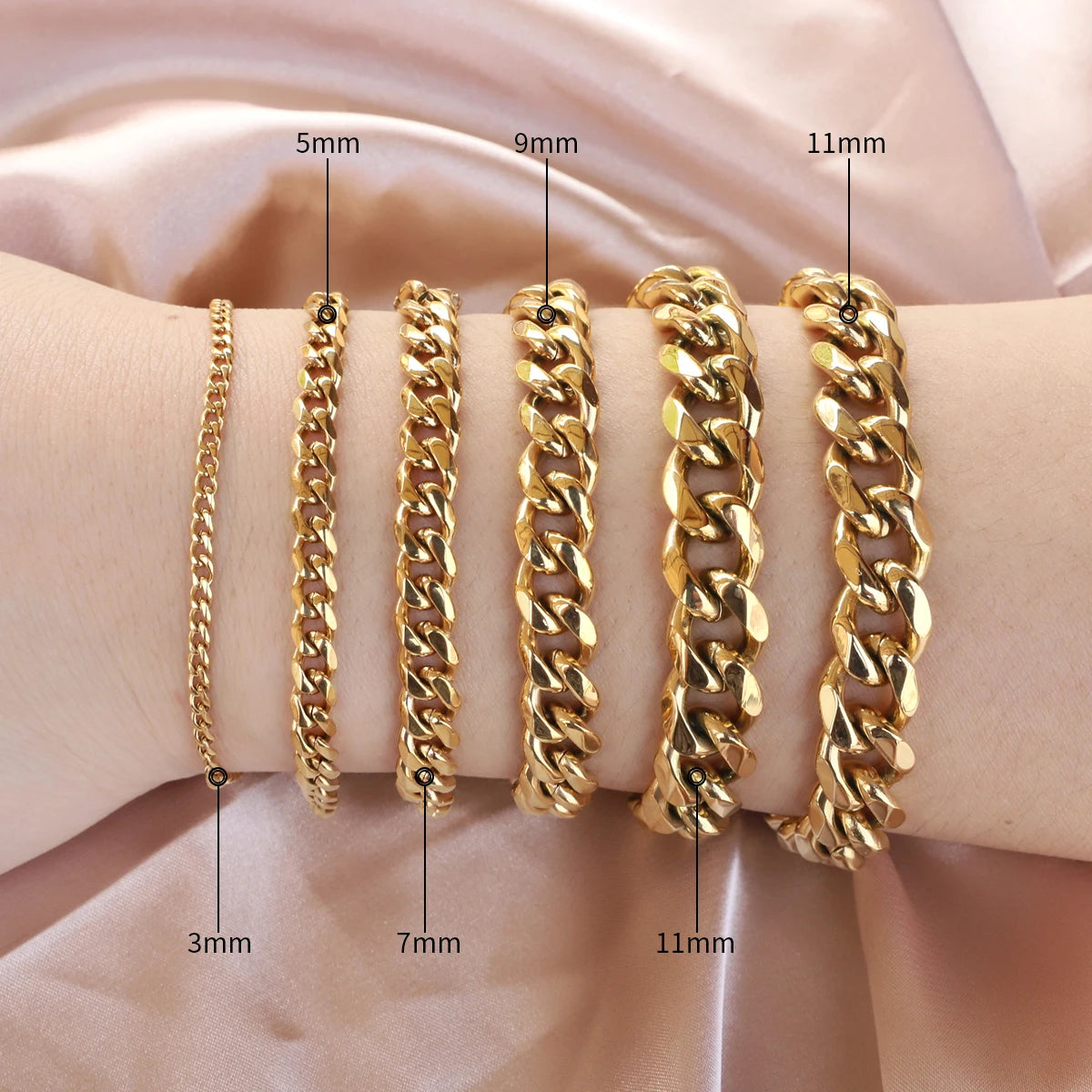 Fine 18K Gold Plated Cuban Bracelet