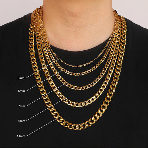 18K Gold Plated Figaro Chain Necklace