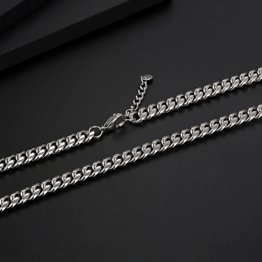 Thin 18k Gold Plated Cuban Link Chain