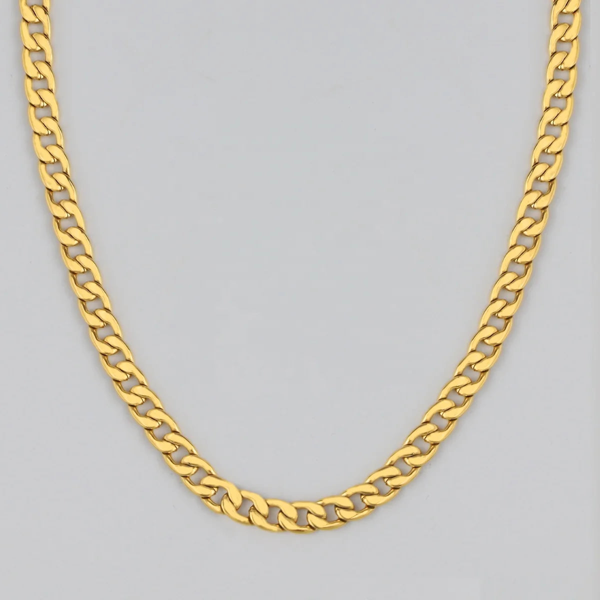 18K Gold PVD Cuban Necklace for Men