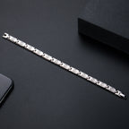 Titanium Link Bracelet with Hematite