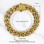 Polished 13mm Cuban Link Bracelet