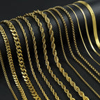 Waterproof PVD Snake Chain Necklace