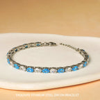 Silver+White and Cyan Zircon