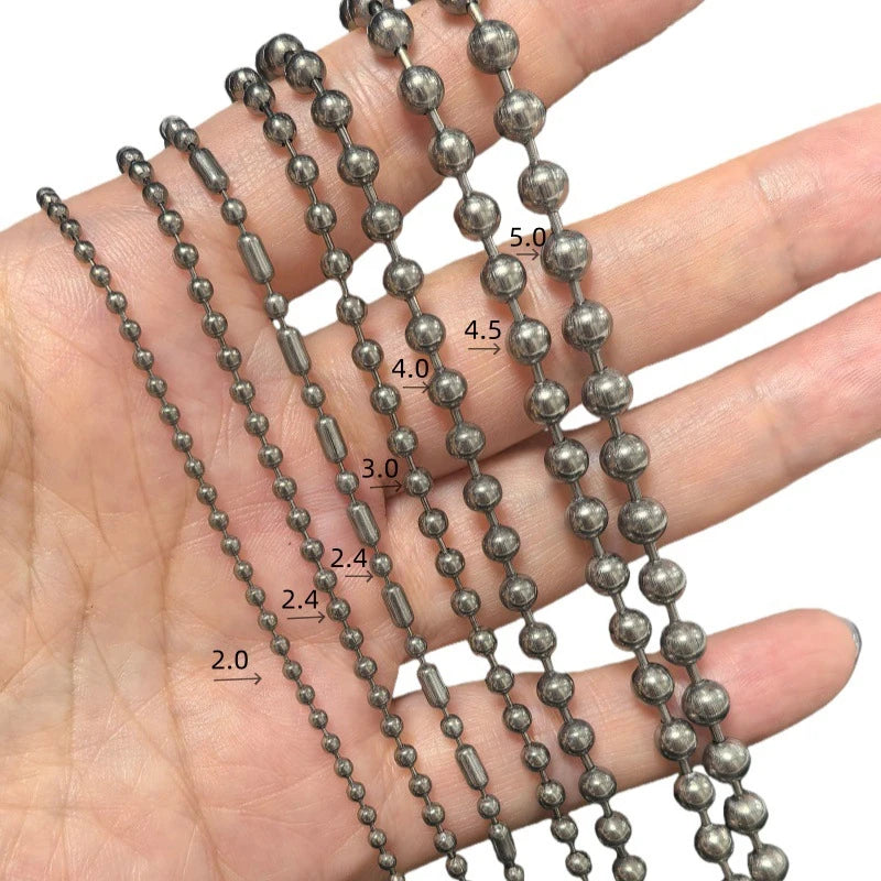 Medical-Grade Titanium Bead Necklace