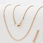 18K Gold Plated Spiral Chain Necklace in Stainless Steel
