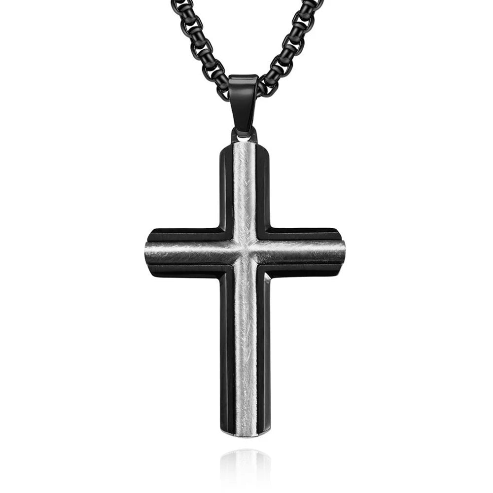 Black and steel silver