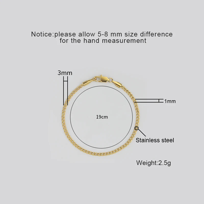 Fine 18K Gold Plated Cuban Bracelet
