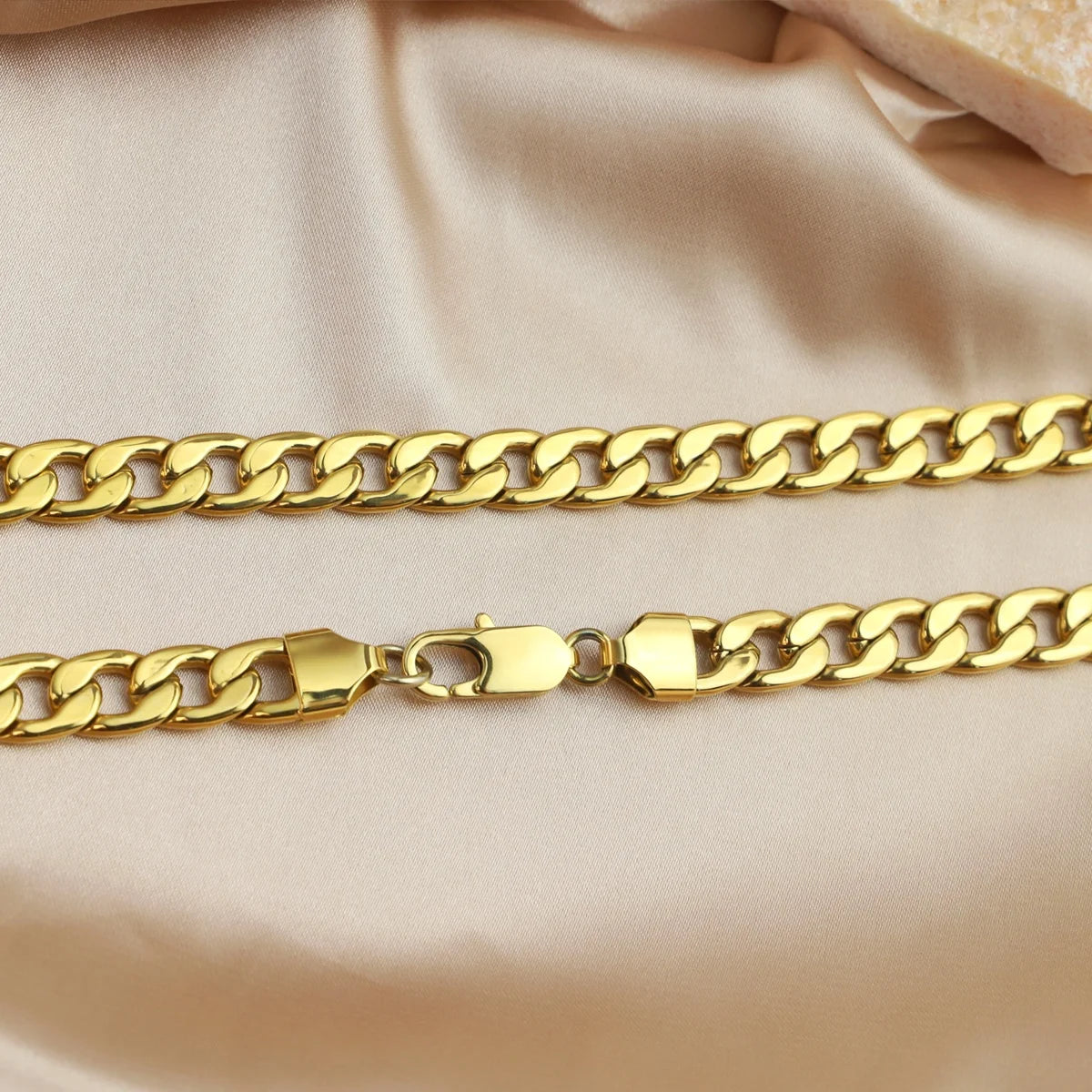 18K Gold PVD Cuban Necklace for Men