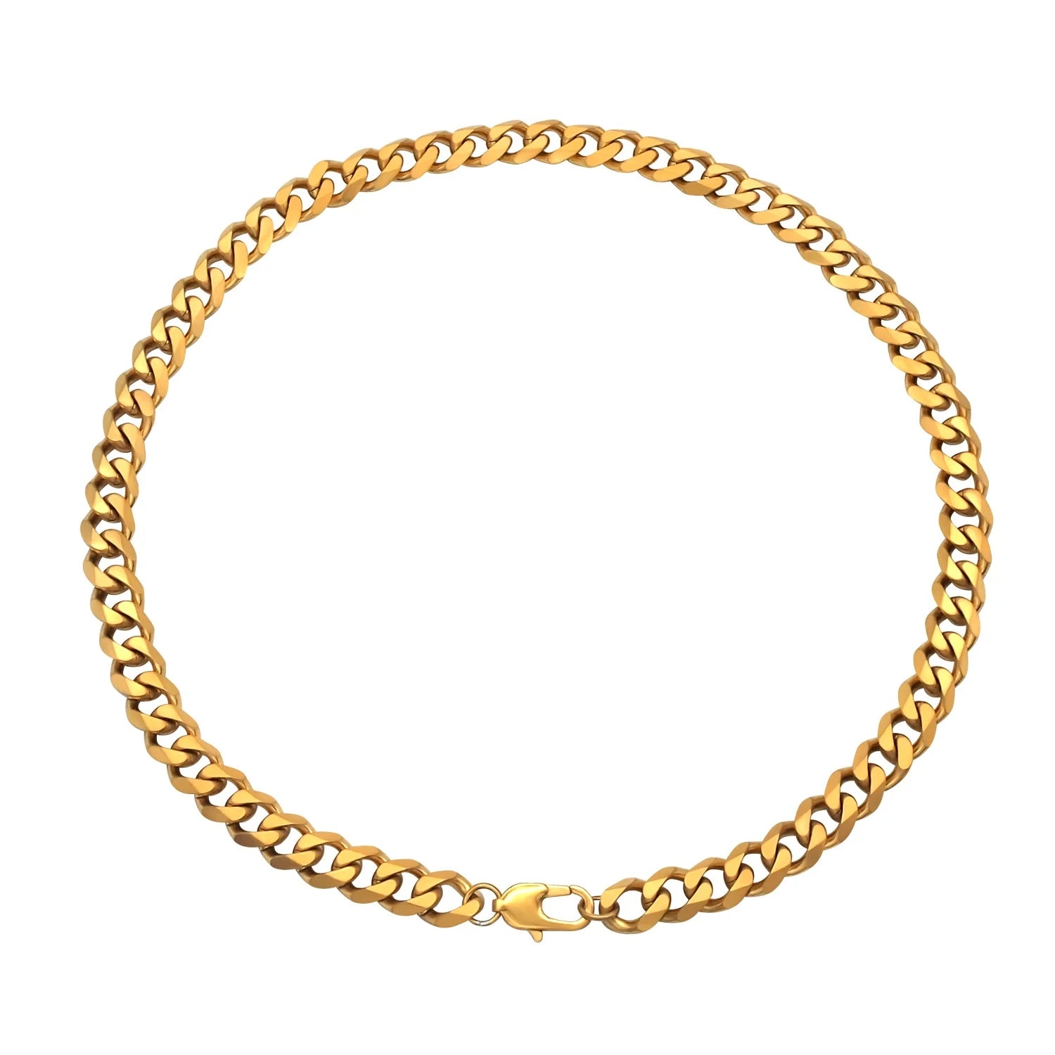 11.5mm Gold Cuban Link Choker Necklace