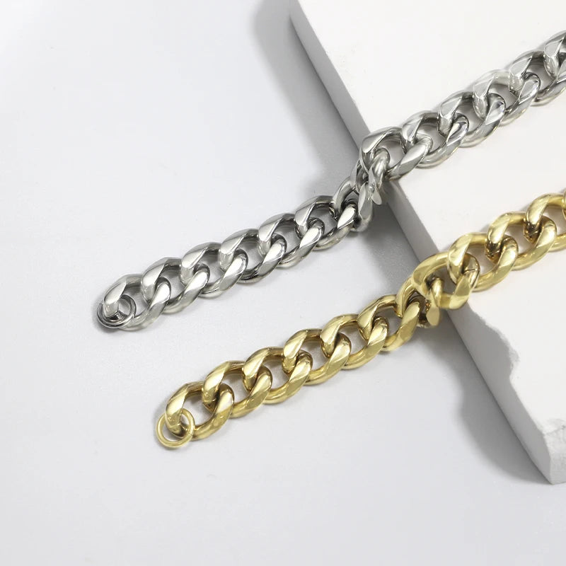 11mm Cuban Link Necklace and Bracelet Set