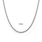 Steel silver-3mm