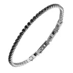Adjustable Bezel Set Zircon Tennis Bracelet