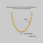 18K Gold PVD Cuban Necklace for Men