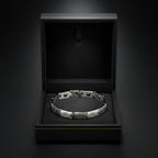 Titanium Link Bracelet with Hematite