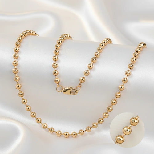 Medical-Grade Titanium Bead Necklace