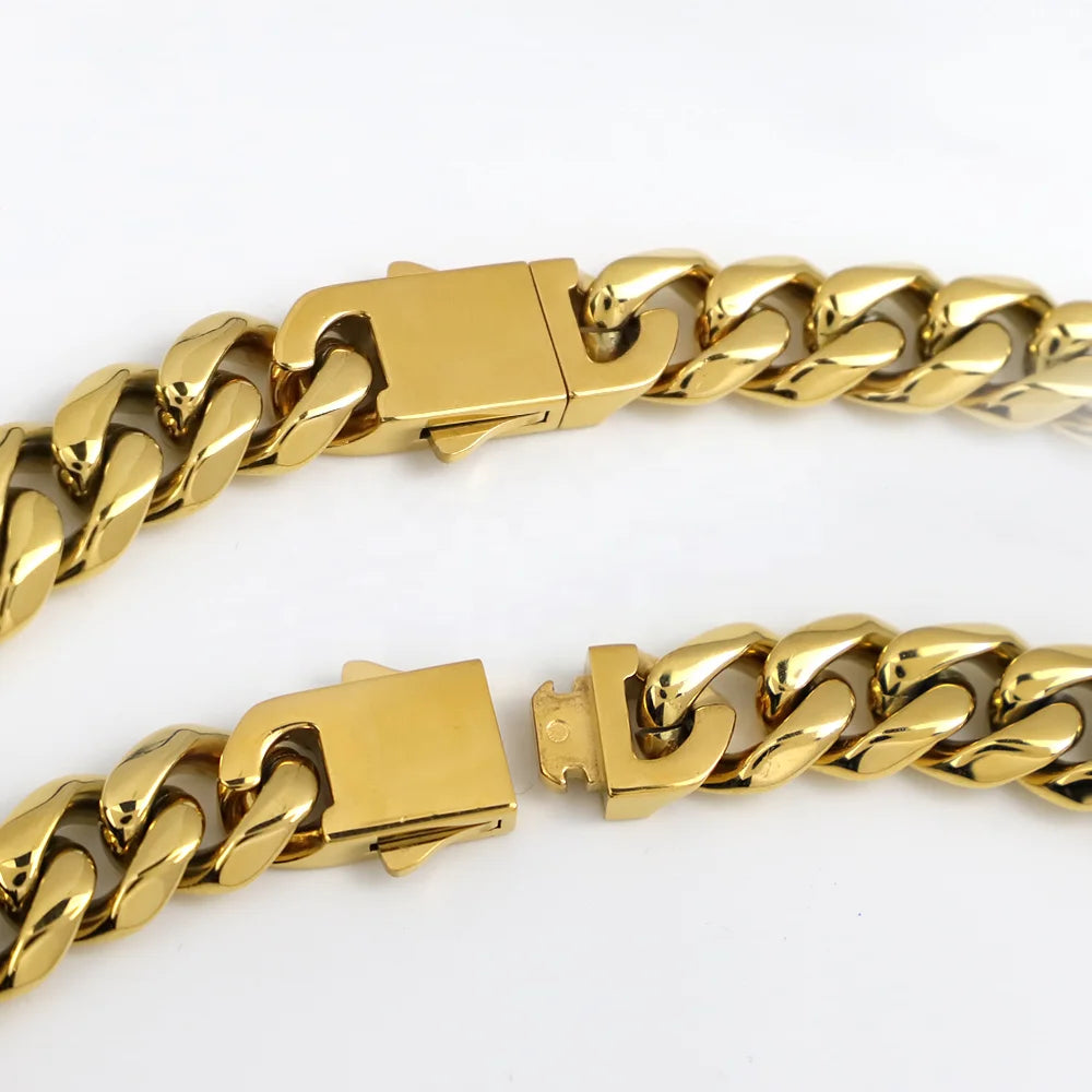 Polished 13mm Cuban Link Bracelet