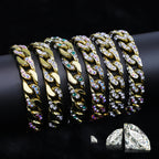 18K Gold Plated Pave Cuban Link Bracelet