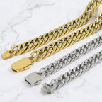 Four Sided Grind Cuban Chain Necklace 12mm