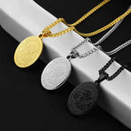 Oval Medallion Pendant Necklace view 3