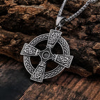 Celtic Knot Cross Pendant Necklace