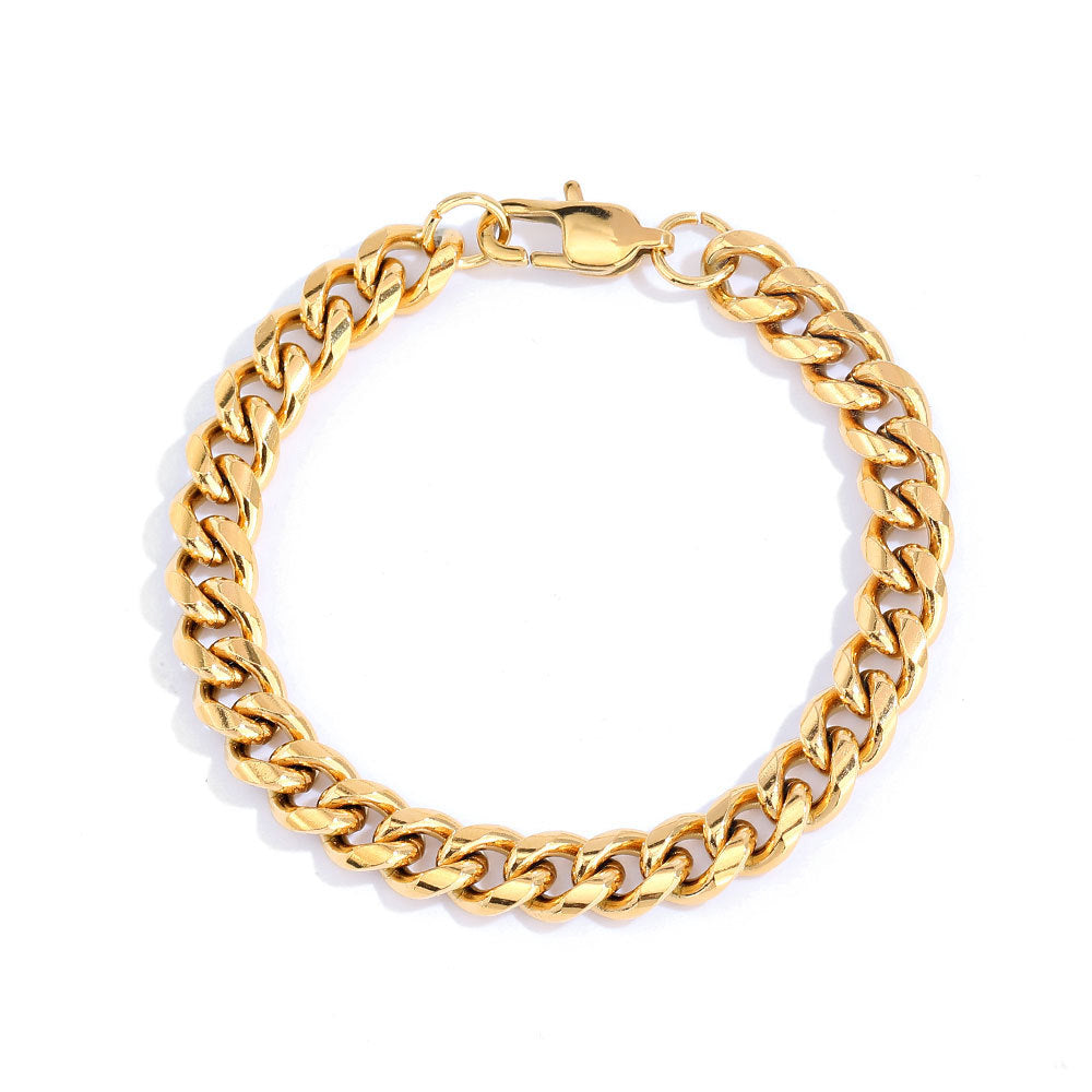 Cuban Link Bracelet in Stainless Steel view 7