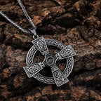 Celtic Knot Cross Pendant Necklace view 4