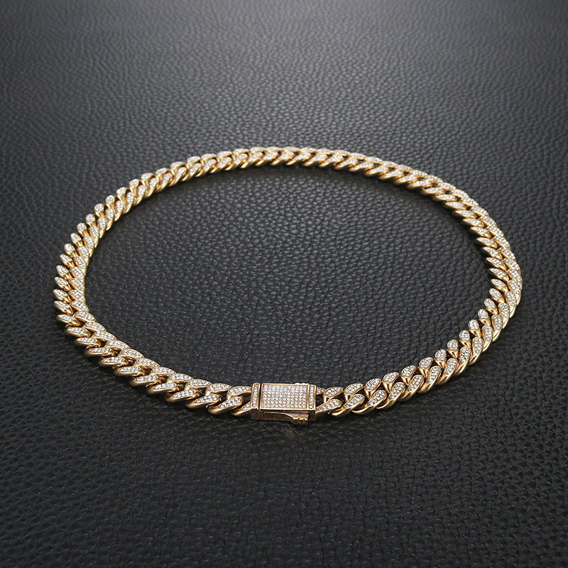 Cuban Link Chain with Cubic Zirconia