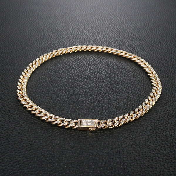 Cuban Link Chain with Cubic Zirconia view 4