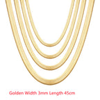 Flat Snake Chain Necklace view 33