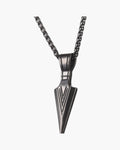 Arrowhead Pendant Wheat Chain Necklace