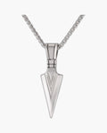 Arrowhead Pendant Wheat Chain Necklace view 5