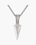 Arrowhead Pendant Wheat Chain Necklace view 5