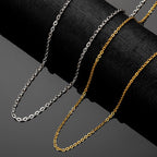 O-Link Chain Necklace in Titanium Steel