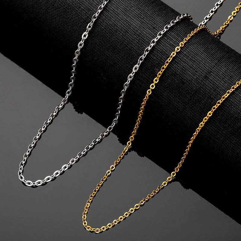 O-Link Chain Necklace in Titanium Steel