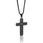 Lord's Prayer Cross Pendant Necklace view 7