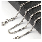 Rope Chain in Gold-Tone Titanium Steel