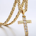Byzantine Chain with Cross Pendant view 6