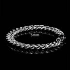 Cuban Link Bracelet in Stainless Steel view 8