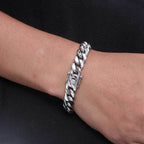 Cuban Link Chain Bracelet with Box Clasp view 21