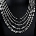 Titanium Steel Wheat Chain