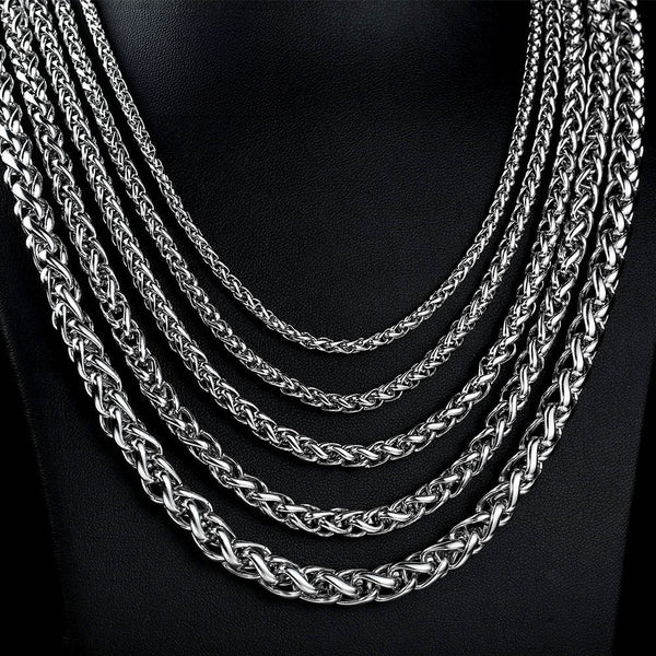 Titanium Steel Wheat Chain