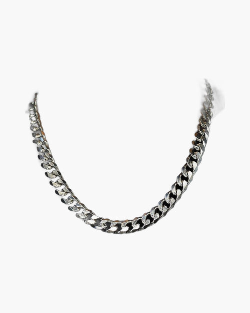 Bold Cuban Link Chain in Titanium Steel view 2
